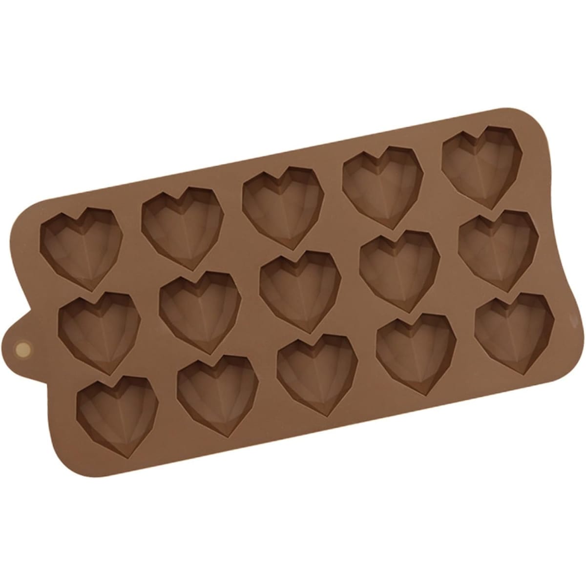 Molde Chocolate Silicona Corazon Diamante 15 Cavidades2