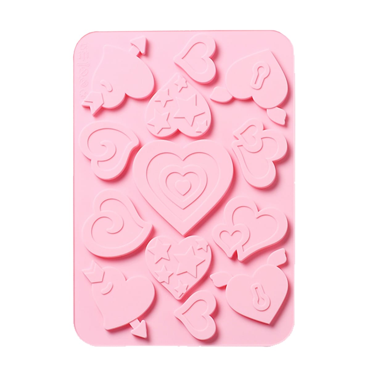 Molde Chocolate Silicona Corazones Varios Diseños2