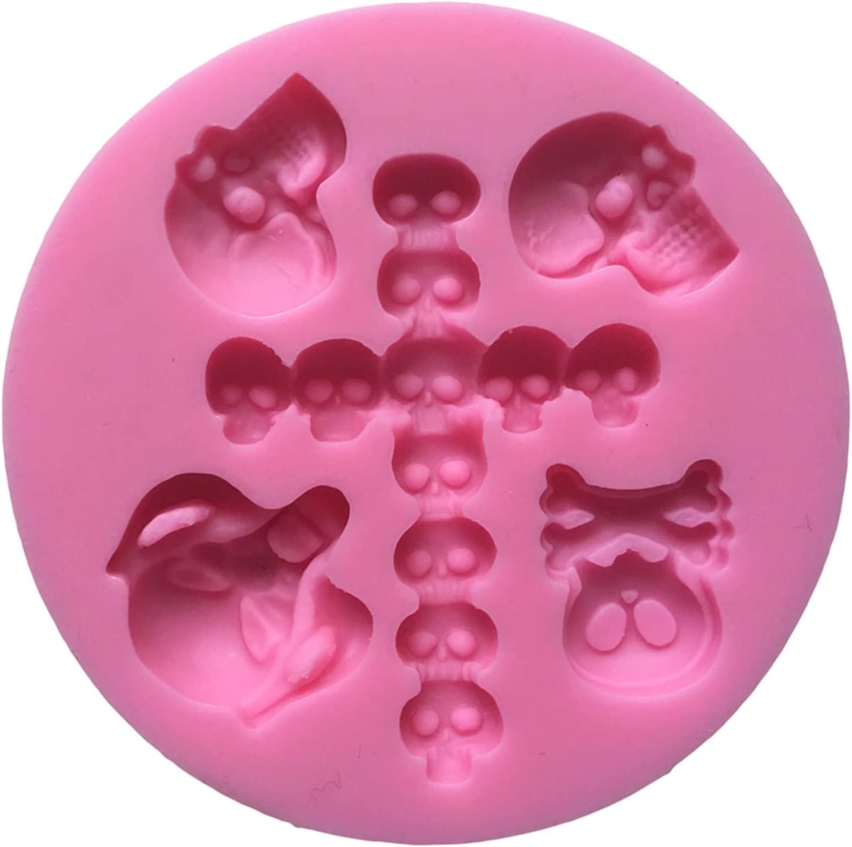 Molde Fondant Cruz y Calaveras Silicona2