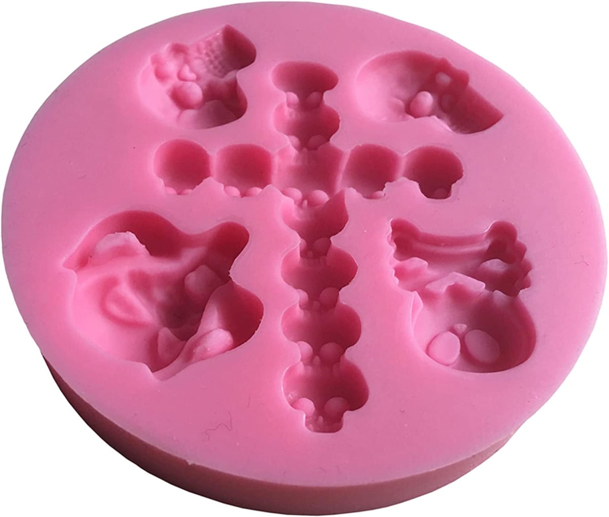 Molde Fondant Cruz y Calaveras Silicona3