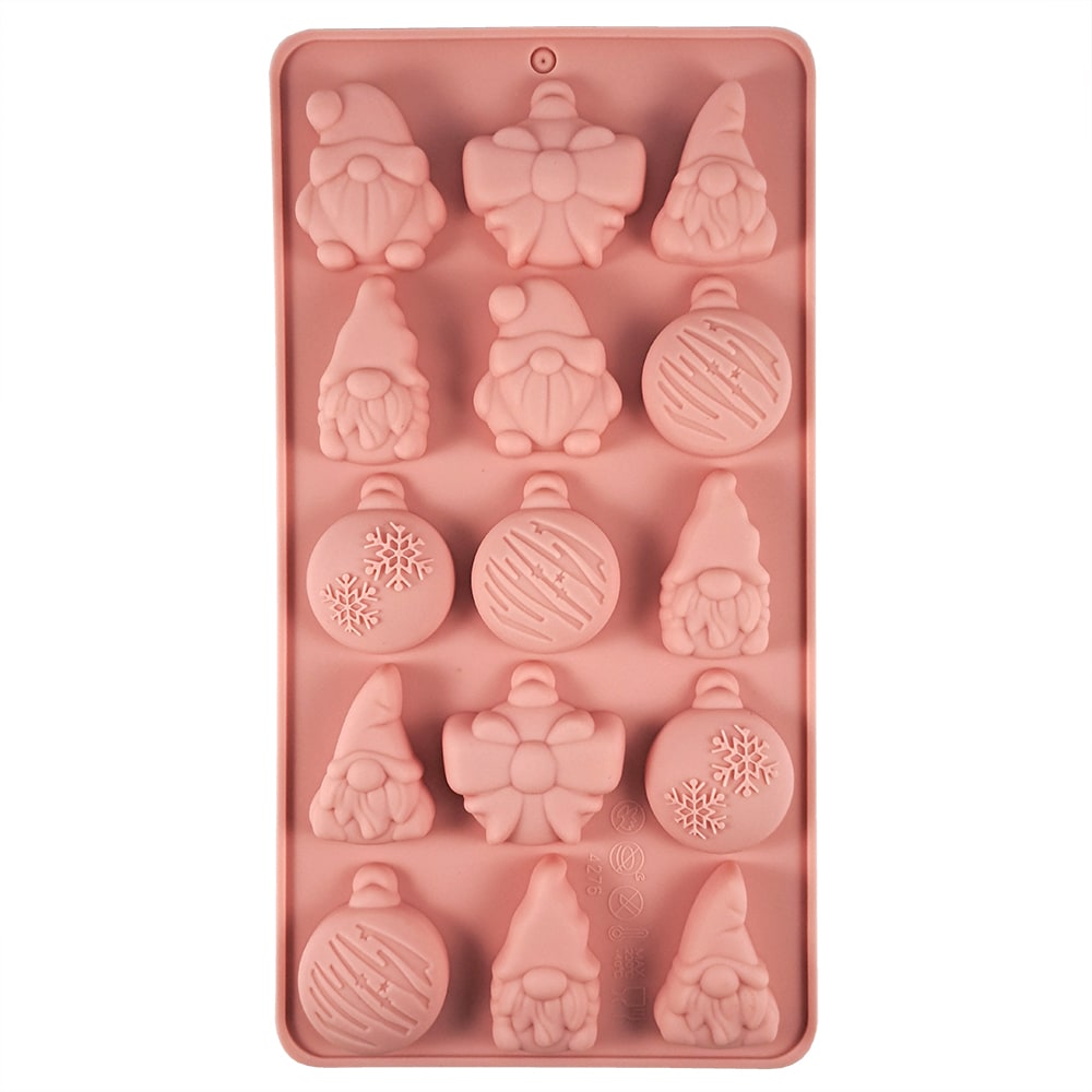 Molde Duendes y Esferas Navidad Silicona 0