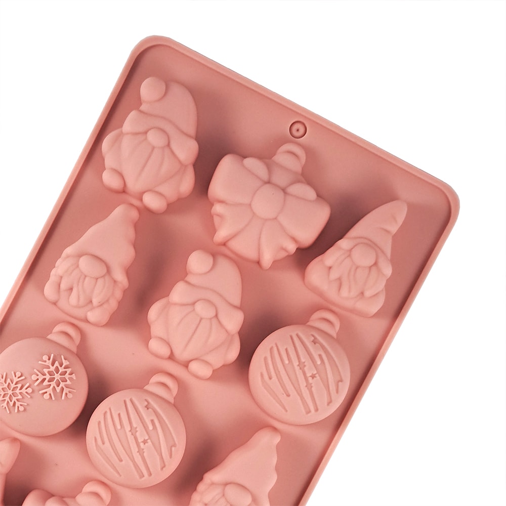 Molde Duendes y Esferas Navidad Silicona2