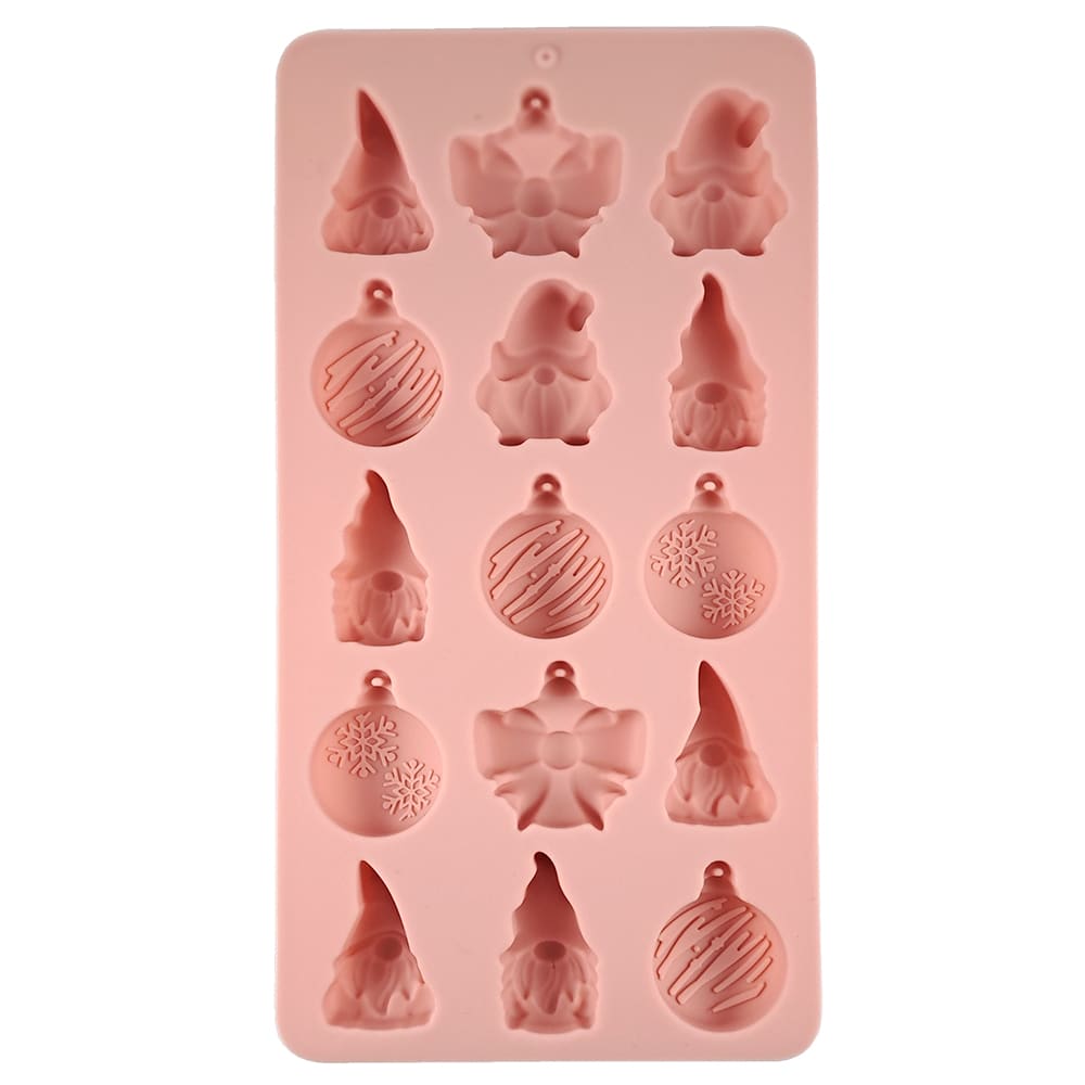 Molde Duendes y Esferas Navidad Silicona4