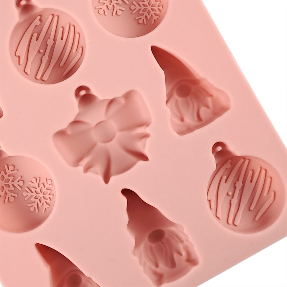 Molde Duendes y Esferas Navidad Silicona3