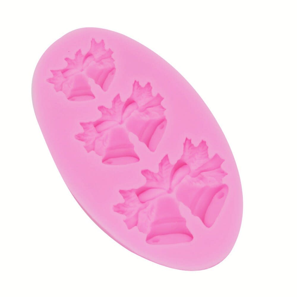 Molde Fondant 3 Campanas Silicona2