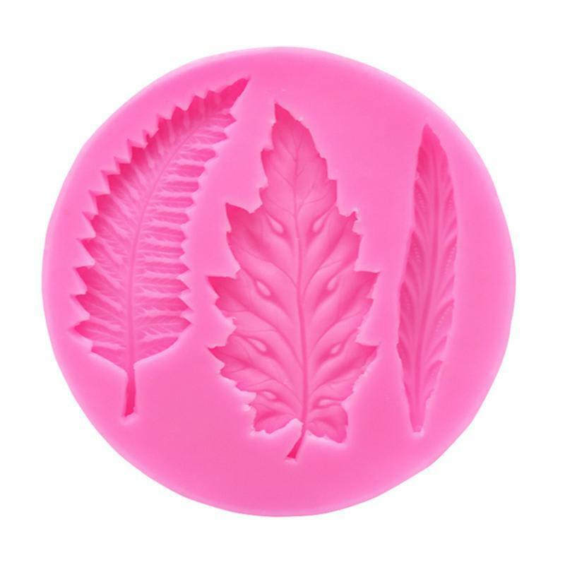 Molde Fondant Hojas Largas N°2 Silicona2