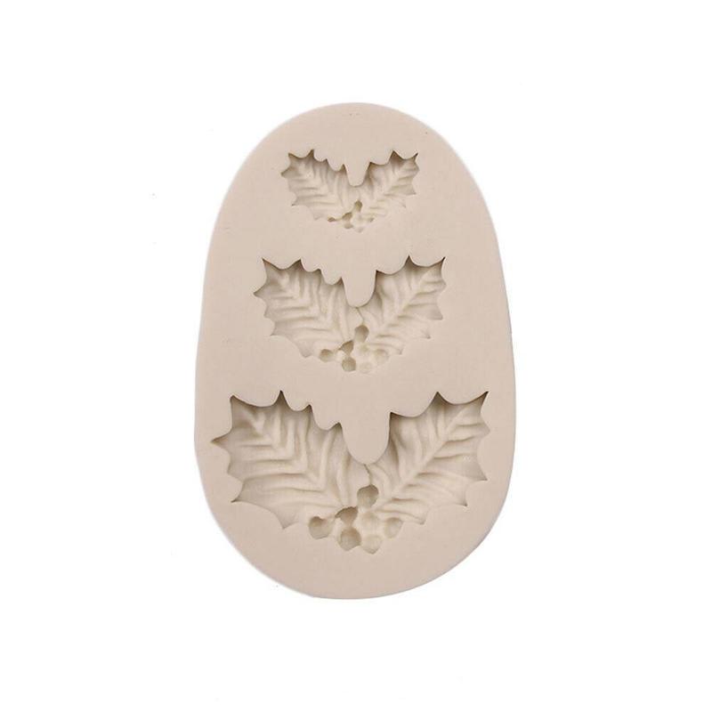 Molde Fondant 3 Muerdagos Silicona2