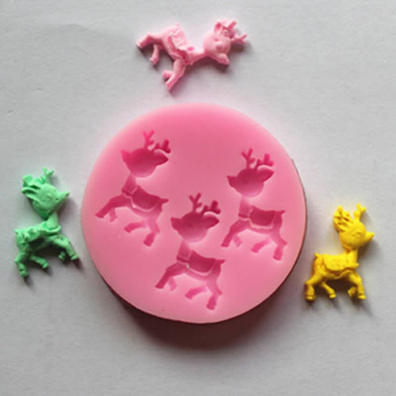 Molde Fondant 3 Renos Silicona3