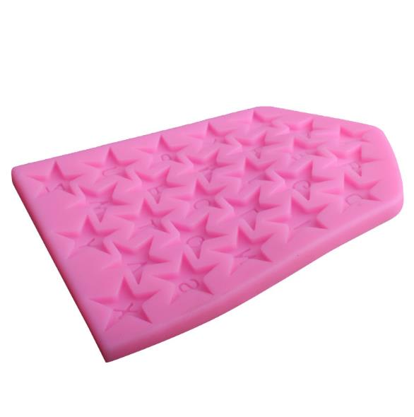 Molde Fondant Alfabeto Estrellas Silicona2