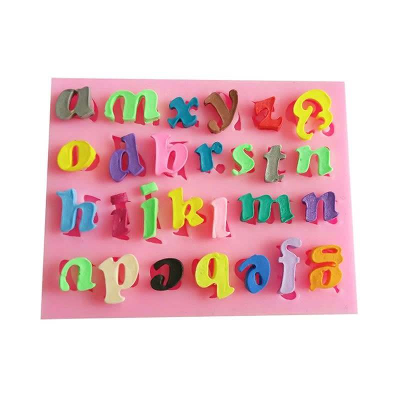 Molde Fondant Letras Minúsculas Silicona2
