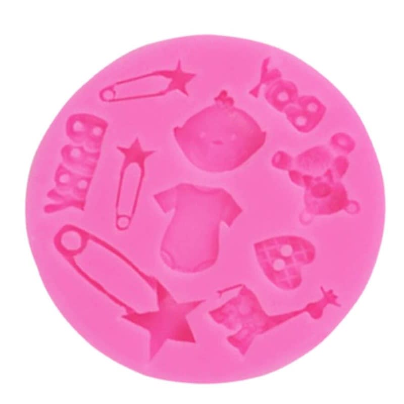 Molde Fondant Baby Boy Silicona2