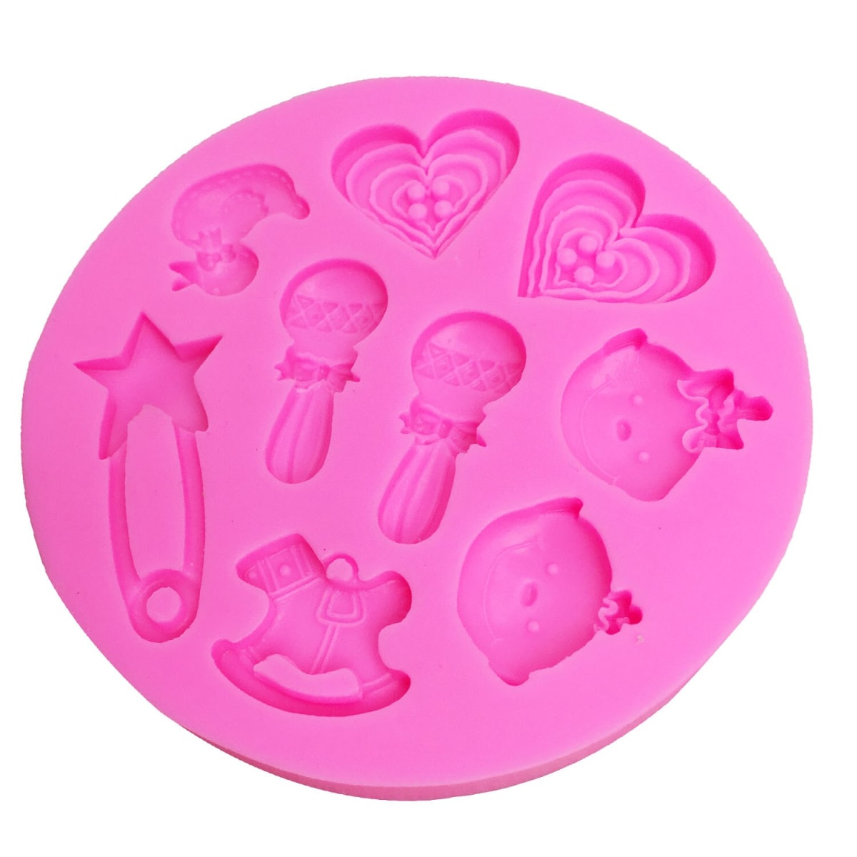 Molde Fondant Baby Shower Cascabel Silicona2