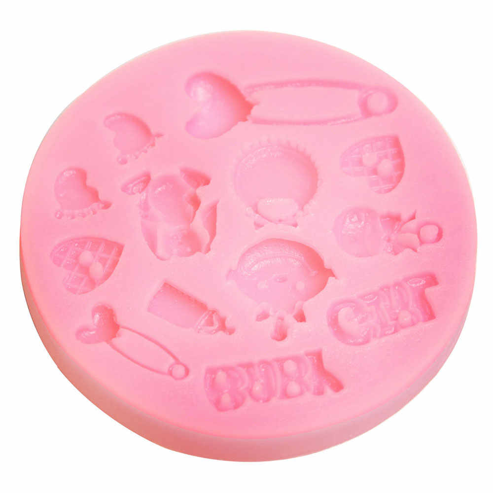 Molde Fondant Baby Girl Silicona3