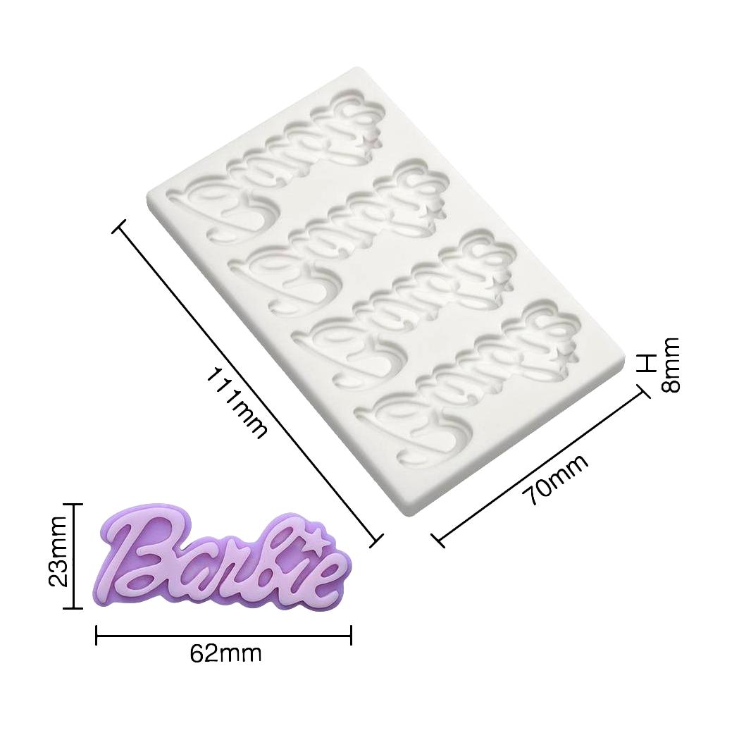 Molde Fondant Barbie N°3 Silicona2