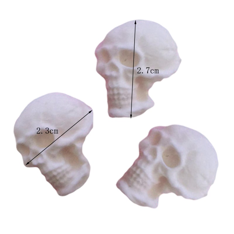 Molde Fondant 3 Calaveras Chicas Silicona2
