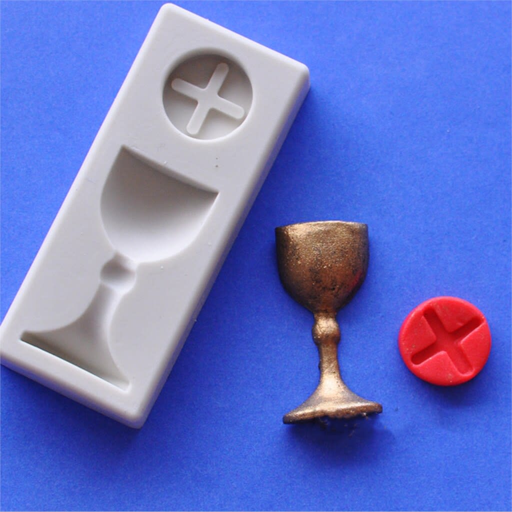 Molde Fondant Cáliz Silicona2