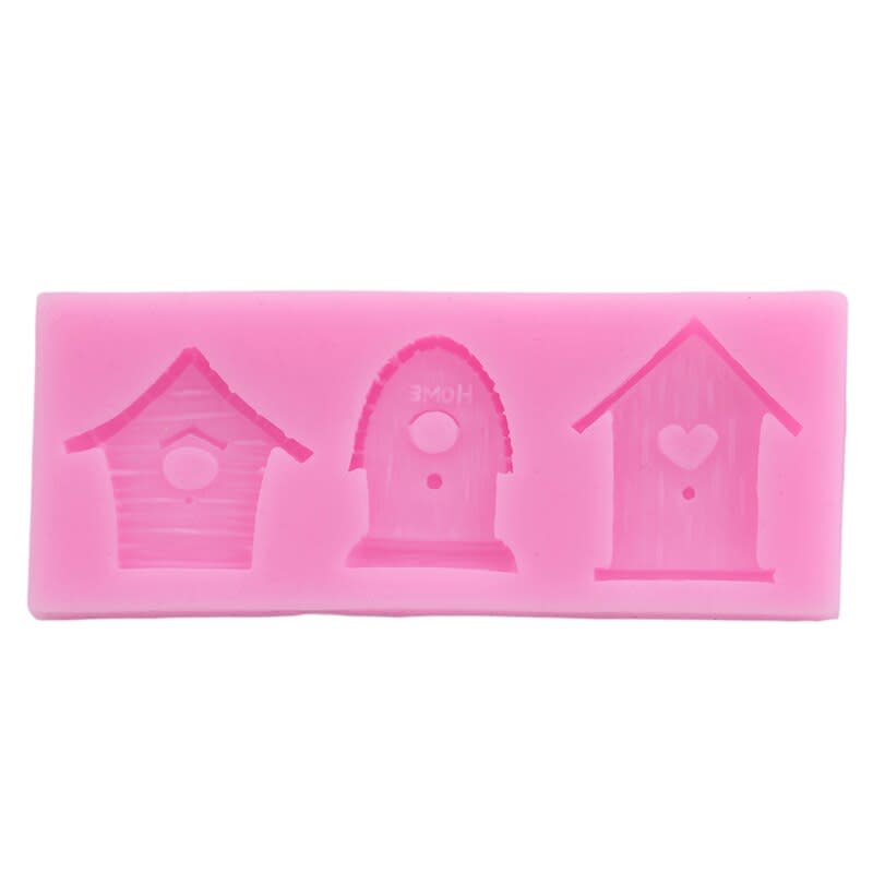 Molde Fondant Casita de Pajaros Silicona2