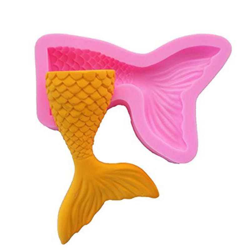Molde Fondant Cola de Sirena Grande2