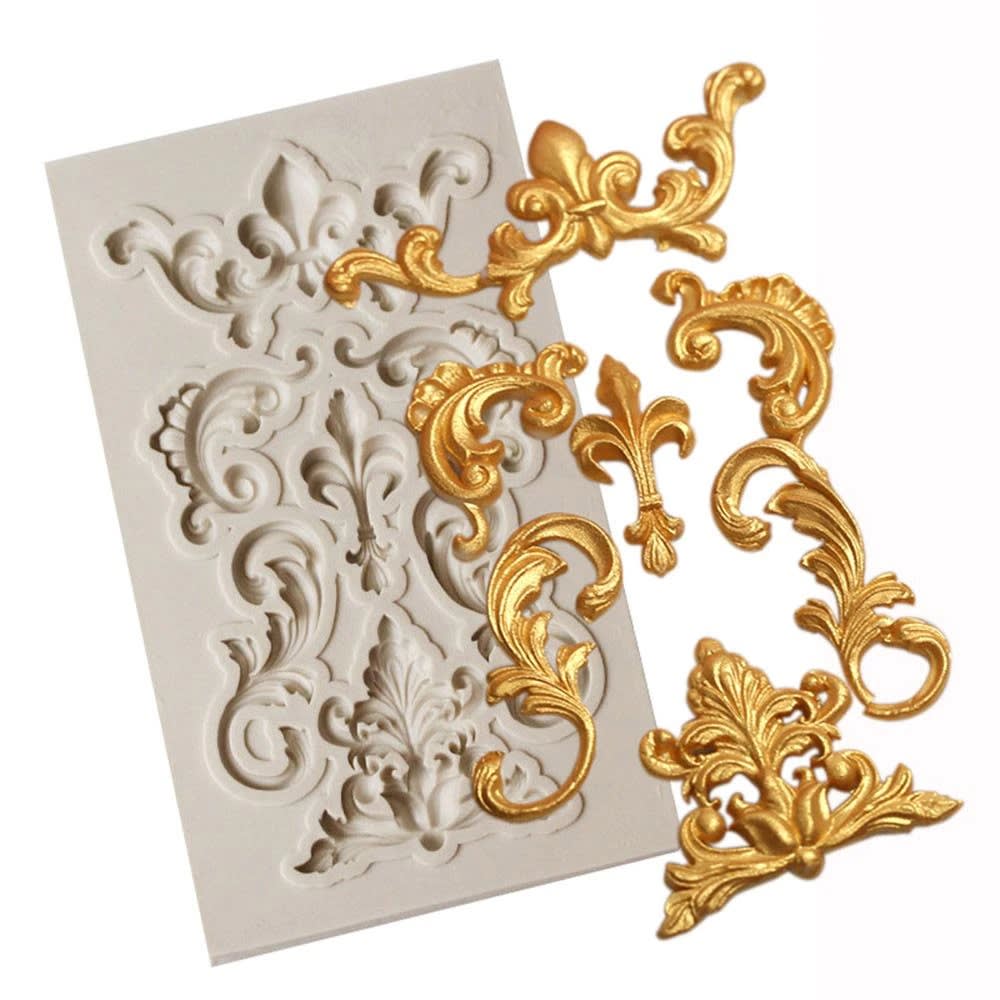 Molde Fondant Flor de Liz Silicona 0