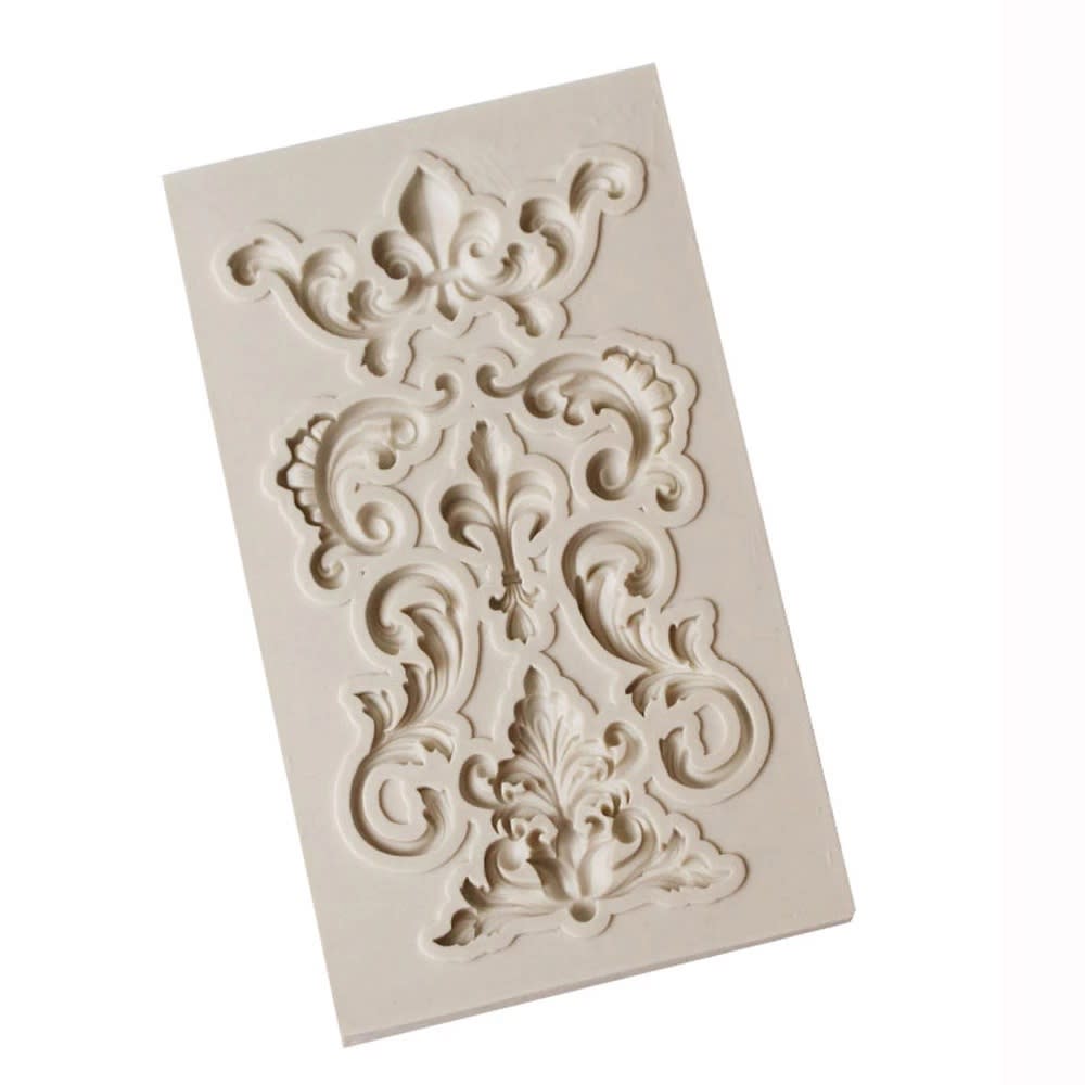 Molde Fondant Flor de Liz Silicona2