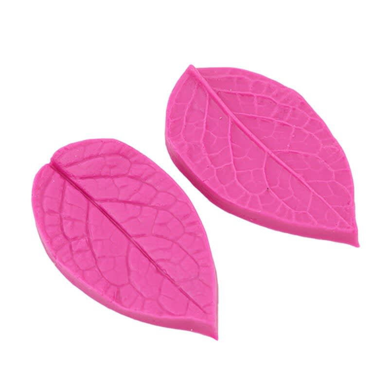 Molde Fondant Nervadura Hoja N°1 Silicona2