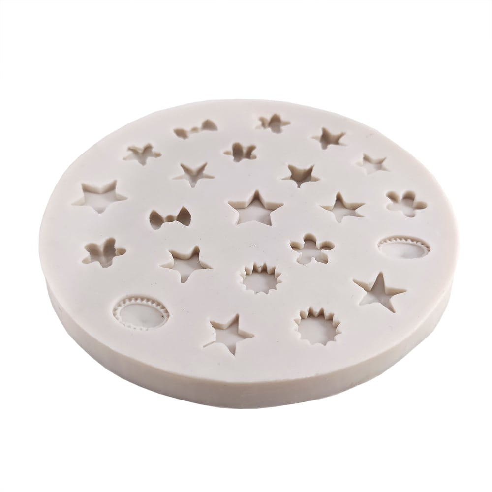 Molde Fondant Mini Decoraciones Silicona2