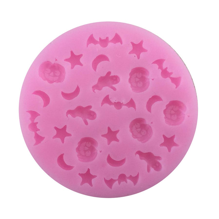 Molde Fondant Mini Halloween Silicona2