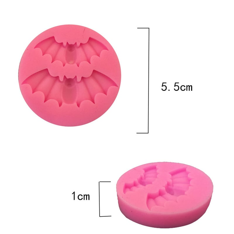 Molde Fondant 2 Murciélagos Silicona2