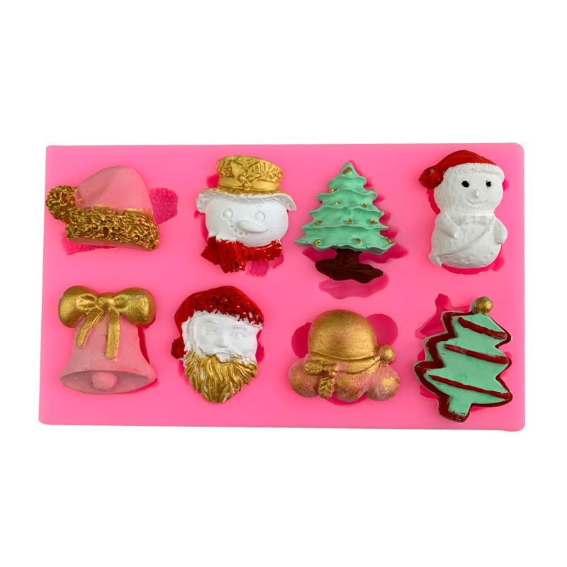 Molde Fondant Navidad N°4 Silicona2