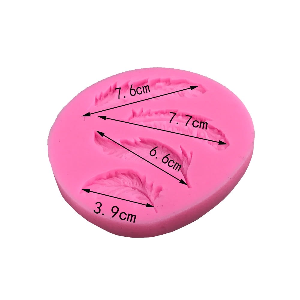 Molde Fondant Plumas N°2 Silicona2