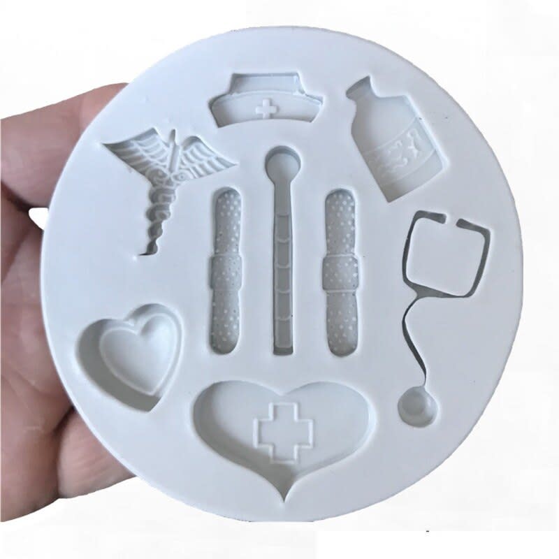Molde Fondant Medicina Silicona2