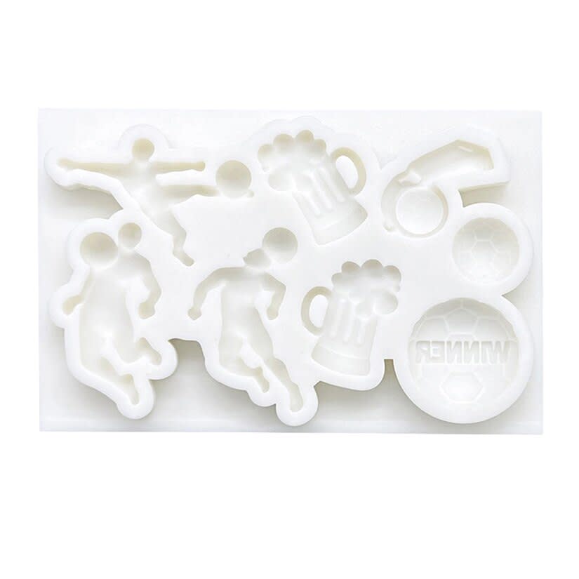 Molde Fondant Futbol Fan Silicona2