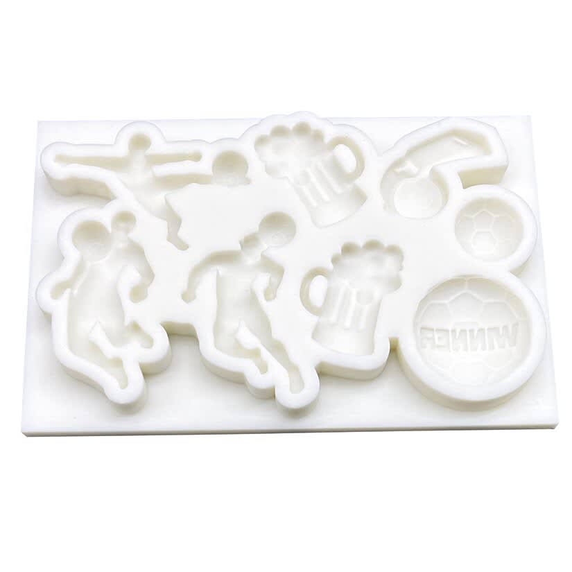 Molde Fondant Futbol Fan Silicona3