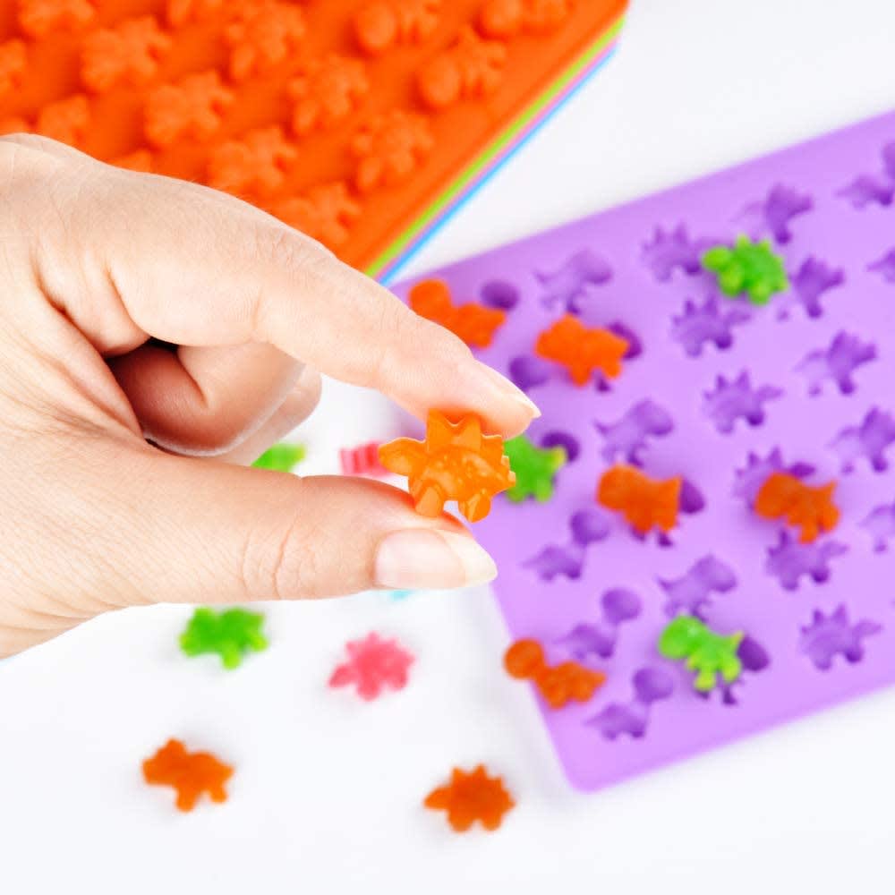 Molde Silicona Gomitas de Dinosaurios2