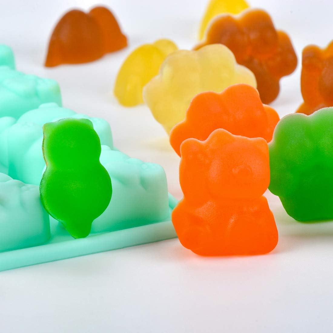 Molde Gomitas Gatos Silicona2