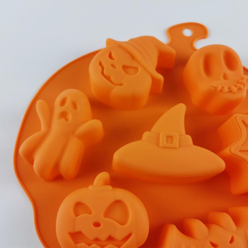 Molde Silicona Halloween Grande 7 Cavidades3