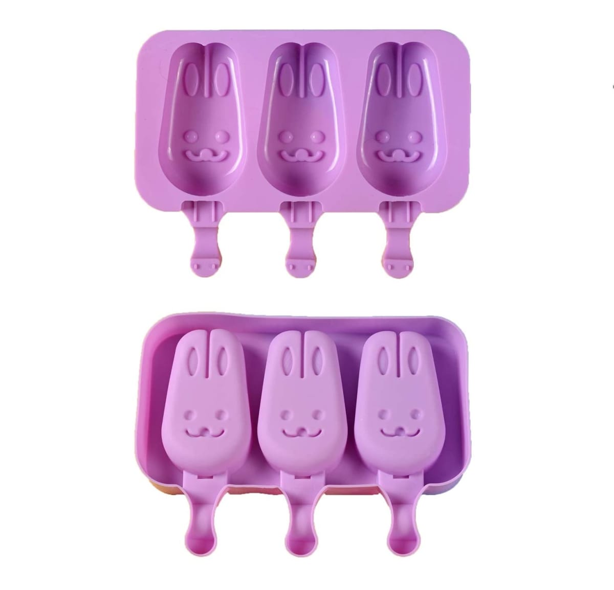 Molde Helado Cakesicles Conejo 3 Cavidades Silicona3