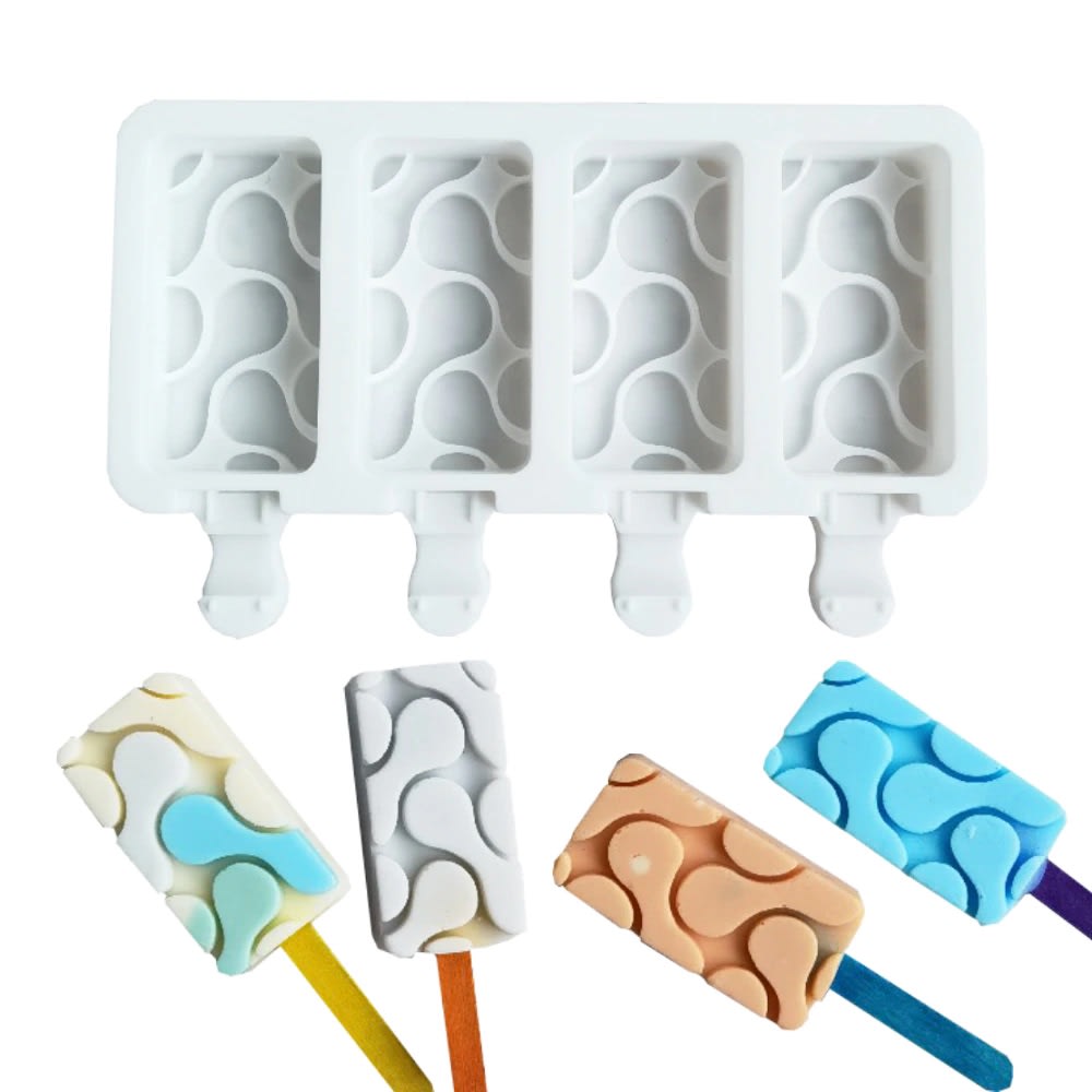 Molde Silicona Cakesicles Diseño N°2 4 Cavidades2