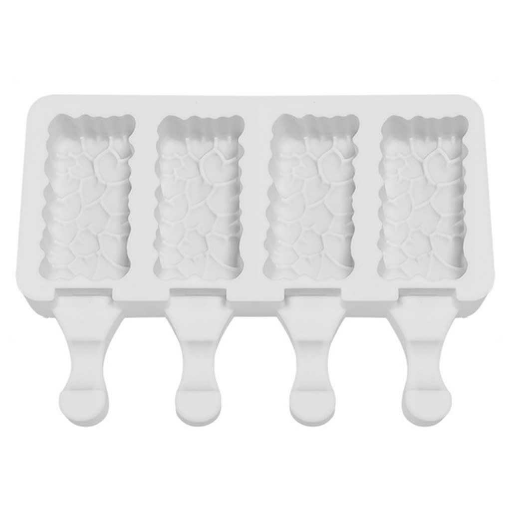 Molde Silicona Cakesicles Diseño Corazones 4 Cavidades2