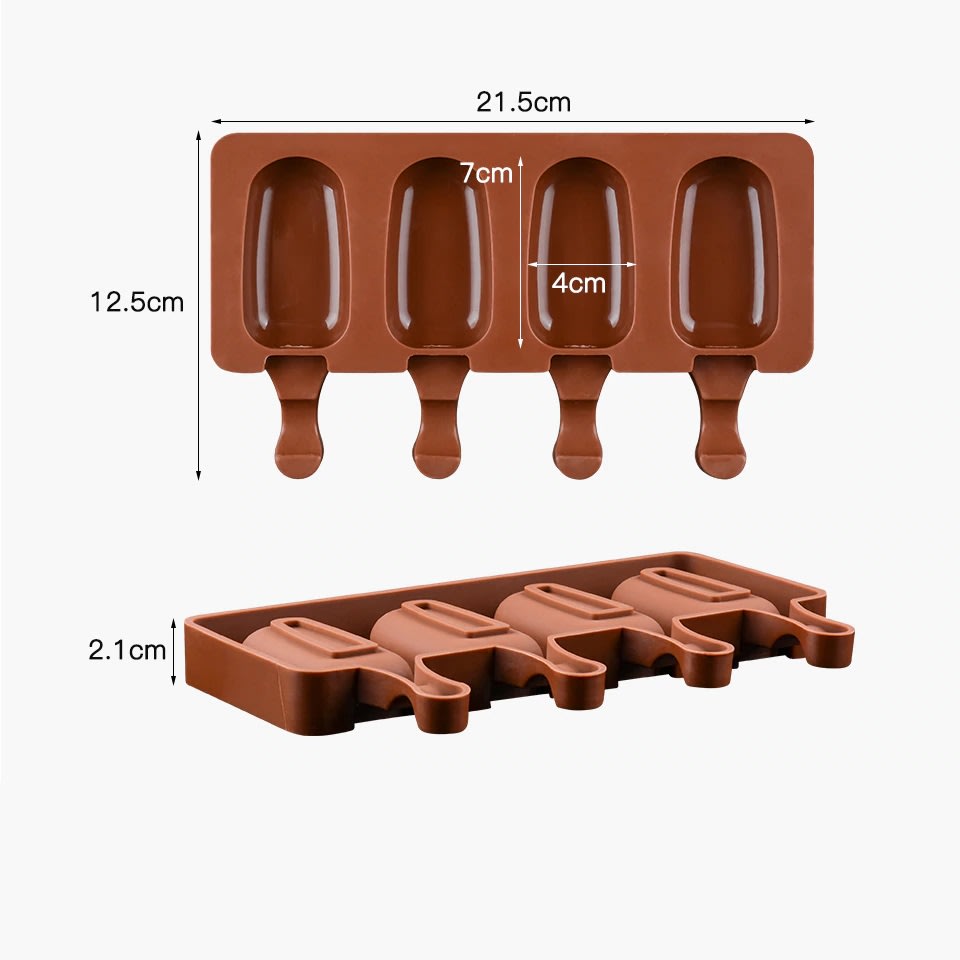 Molde Helado Liso Chico Silicona2