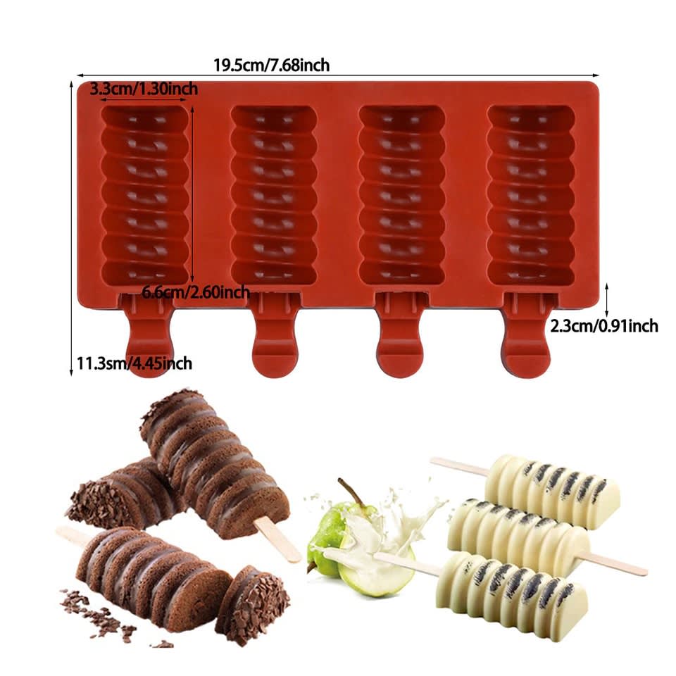 Molde para Helado Rizado Silicona2