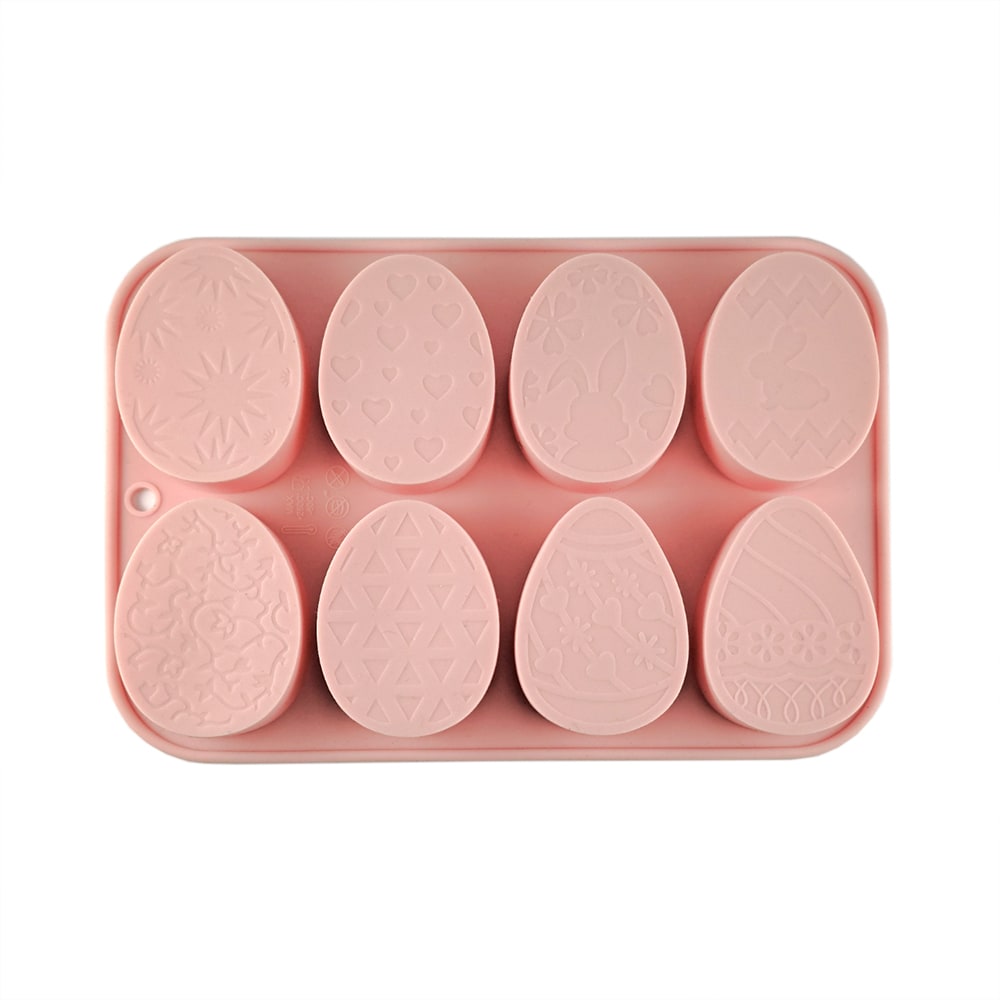 Molde Huevos Planos 8 Cavidades Silicona 0