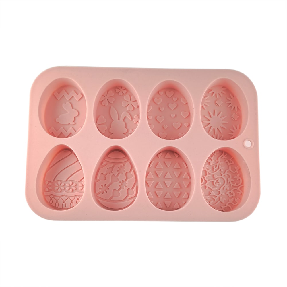 Molde Huevos Planos 8 Cavidades Silicona2