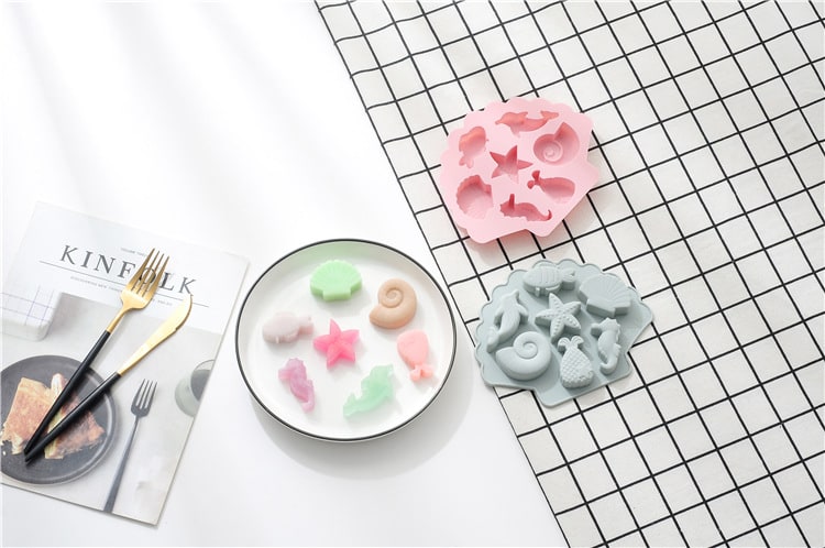 Molde Chocolate Silicona Marino 7 Diseños2