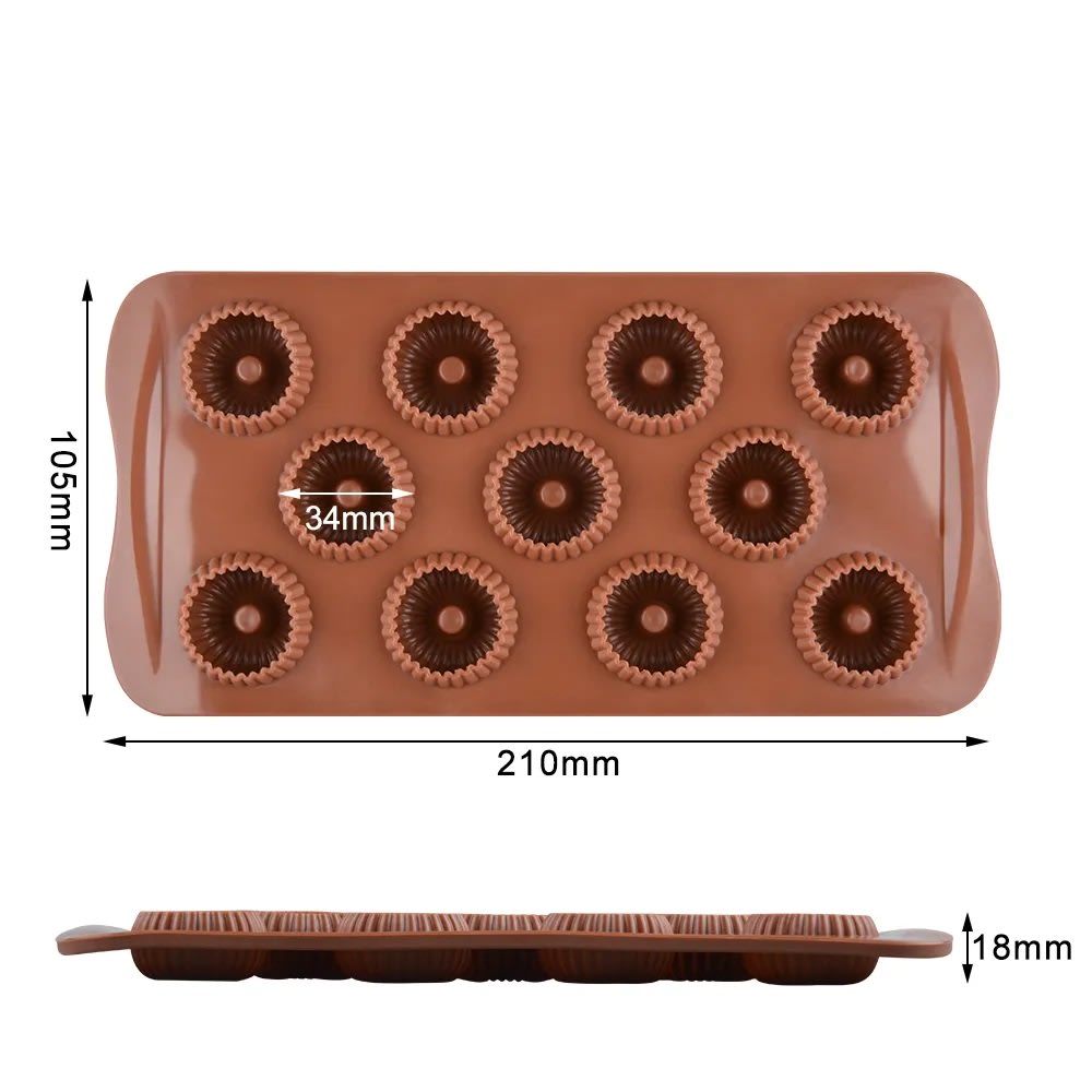 Molde Chocolate Mini Donuts N°2 Silicona4