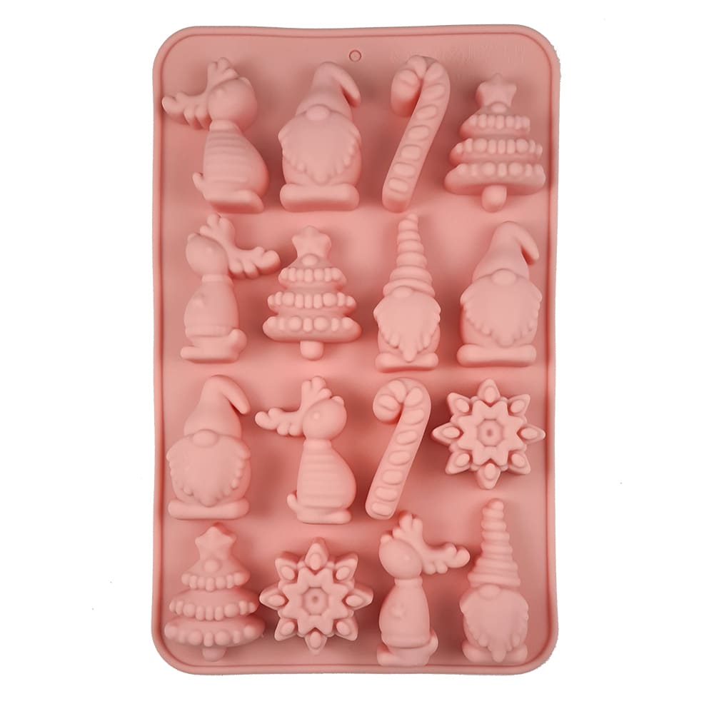 Molde 16 Figuras de Navidad Silicona 0