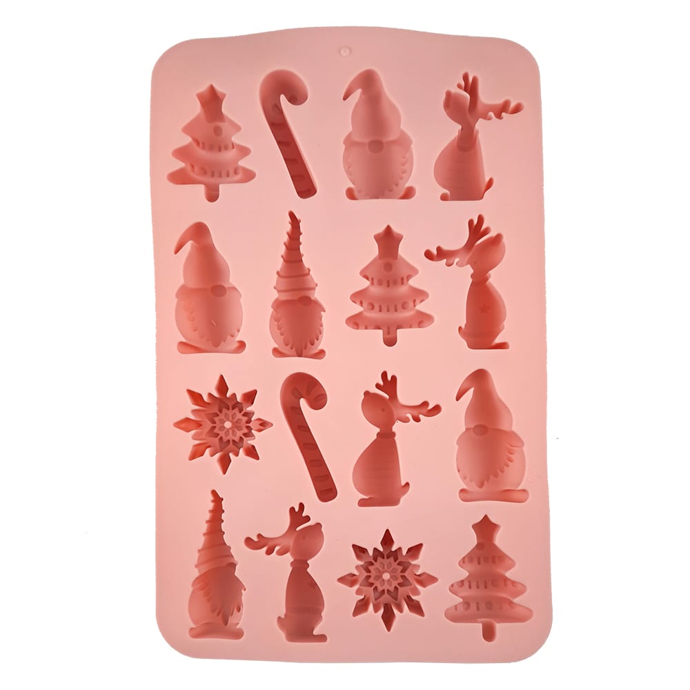 Molde 16 Figuras de Navidad Silicona2