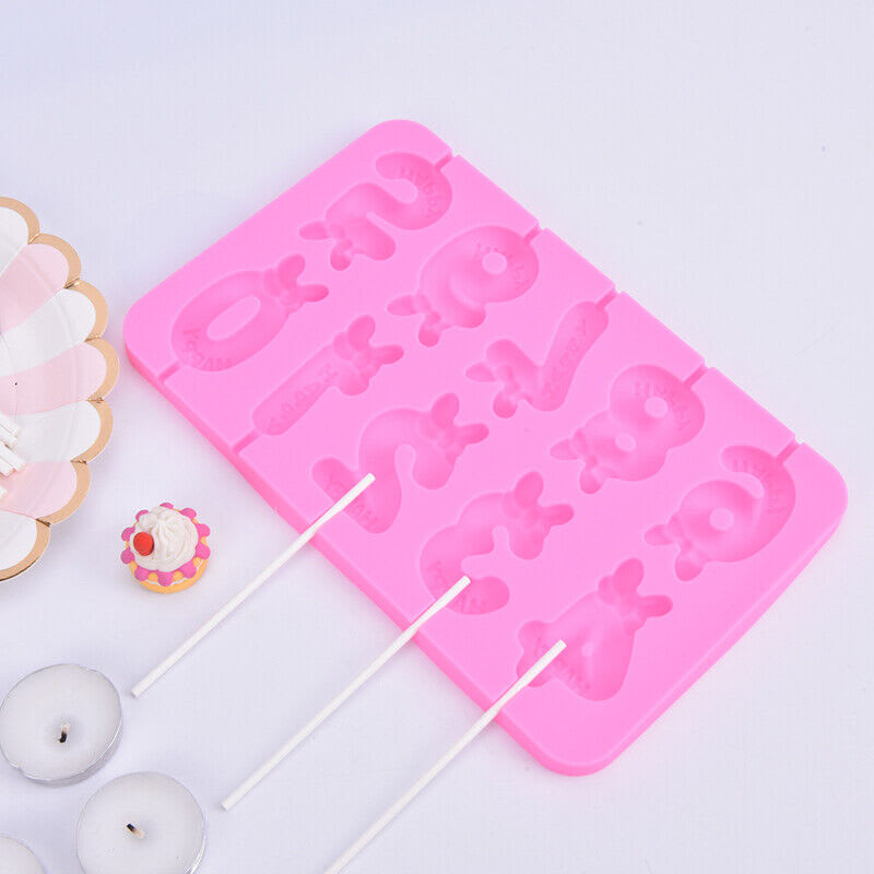 Molde Silicona Paletas Números Moño2