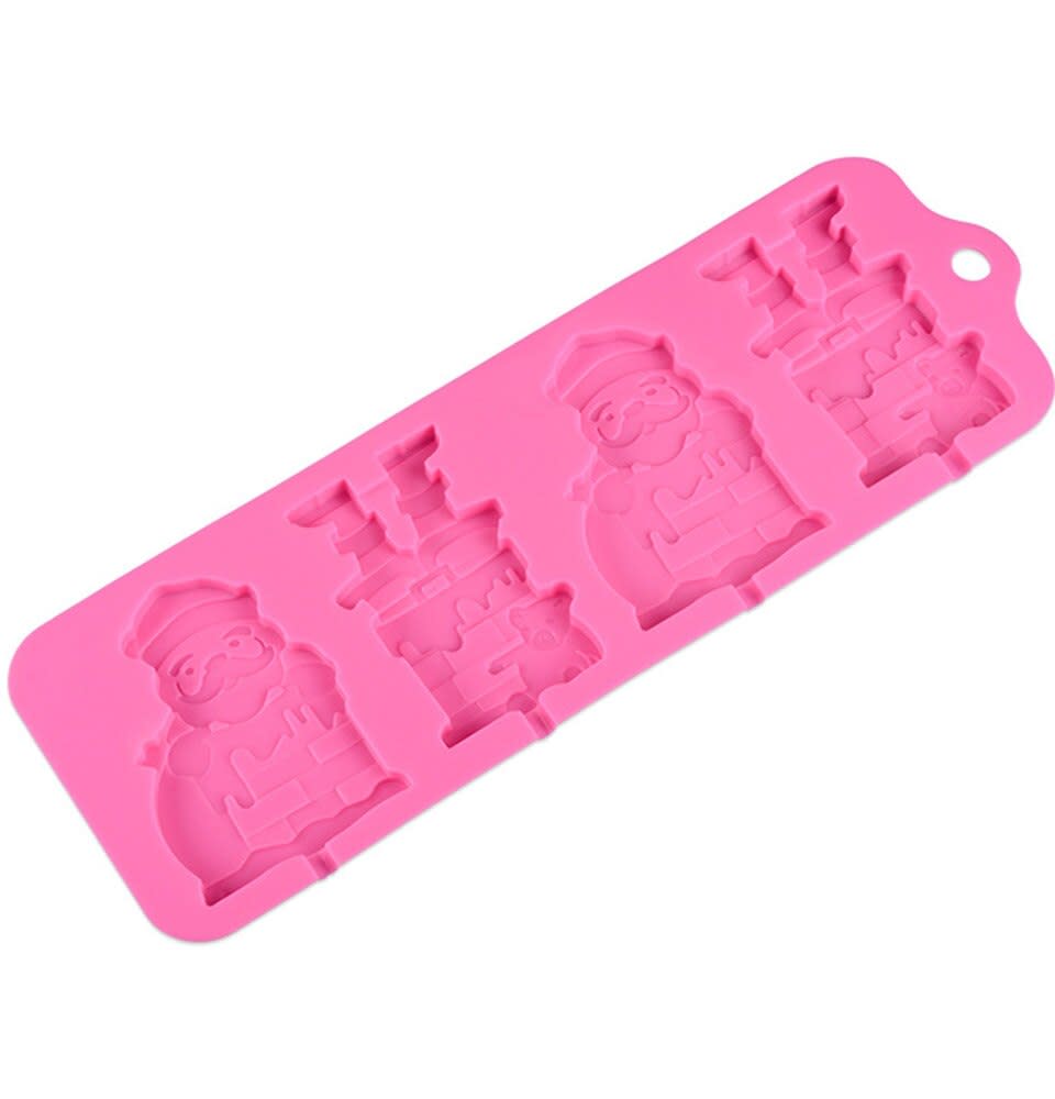 Molde Silicona Paleta Santas Grande2