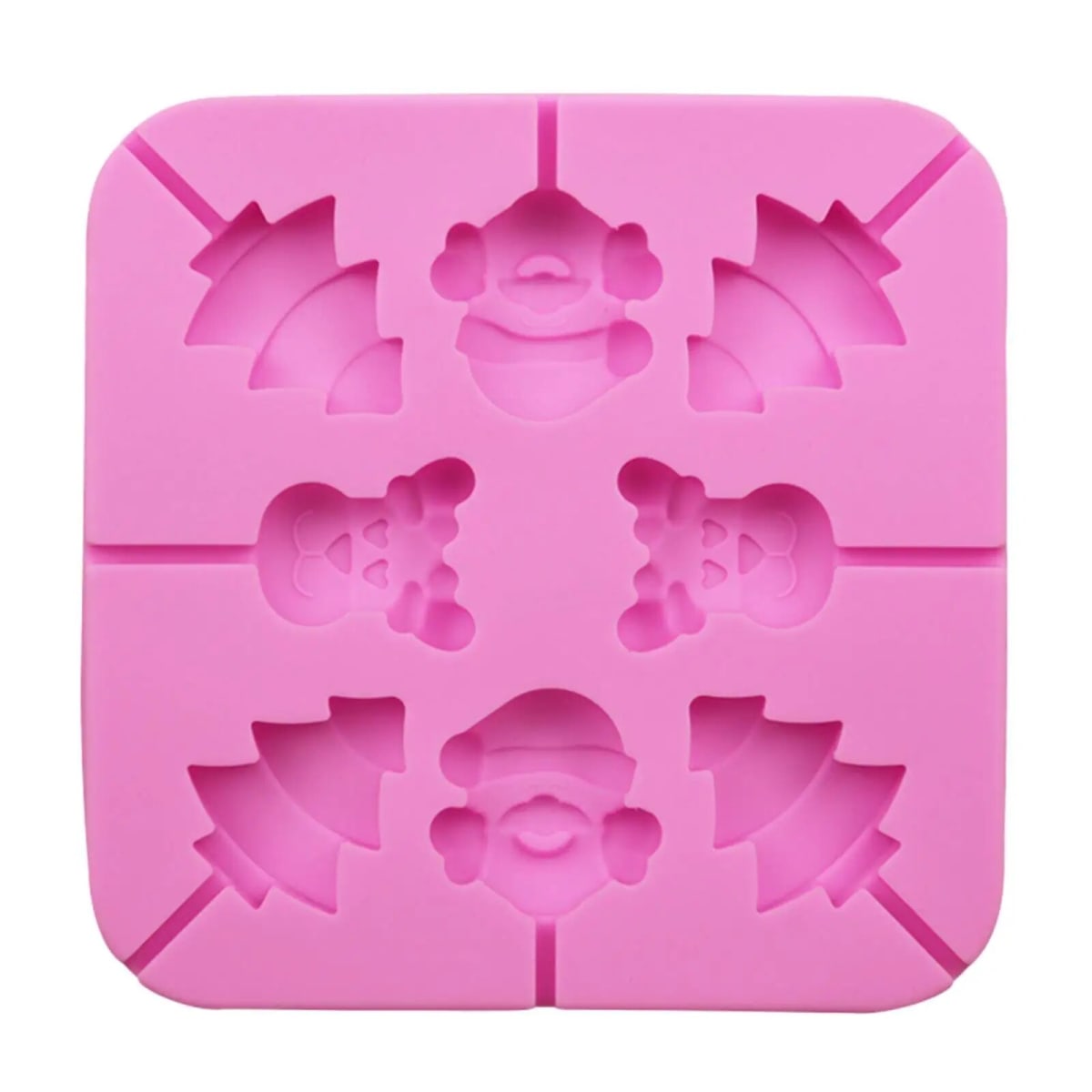Molde Silicona Paletas de Navidad4
